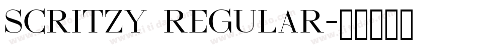 Scritzy Regular字体转换